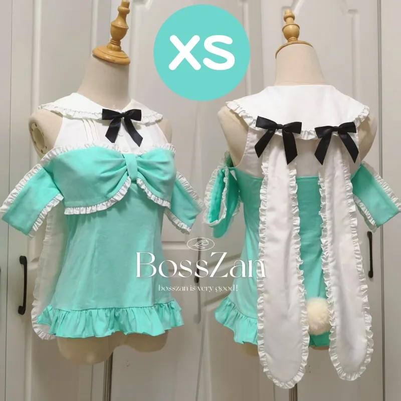 Japanse Stijl Zoete Schattige Roze Blouse Dames Lange Konijn Oor Off-Shoulder Boog Nep Twee Stukken Lolita Top shirt Kawaii Kleding