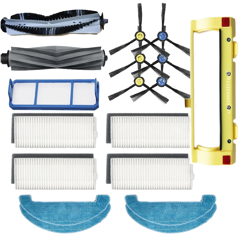 Роликовая крышка основной щетки, боковая щетка, HEPA-фильтр, Швабра для AMIBOT Animal Premium H2O Connect X782 Запчасти для робота-пылесоса