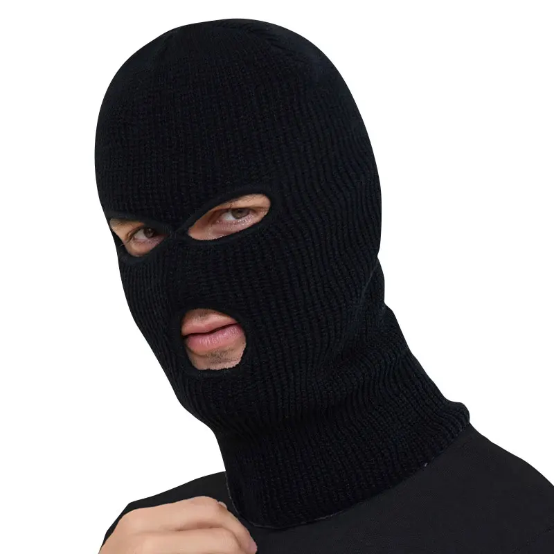 Autumn Winter Warm Mask 3 Hole Full Face Mask Ski Mask Winter Cap Balaclava Motorbike Motorcycle Helmet Full Helmet