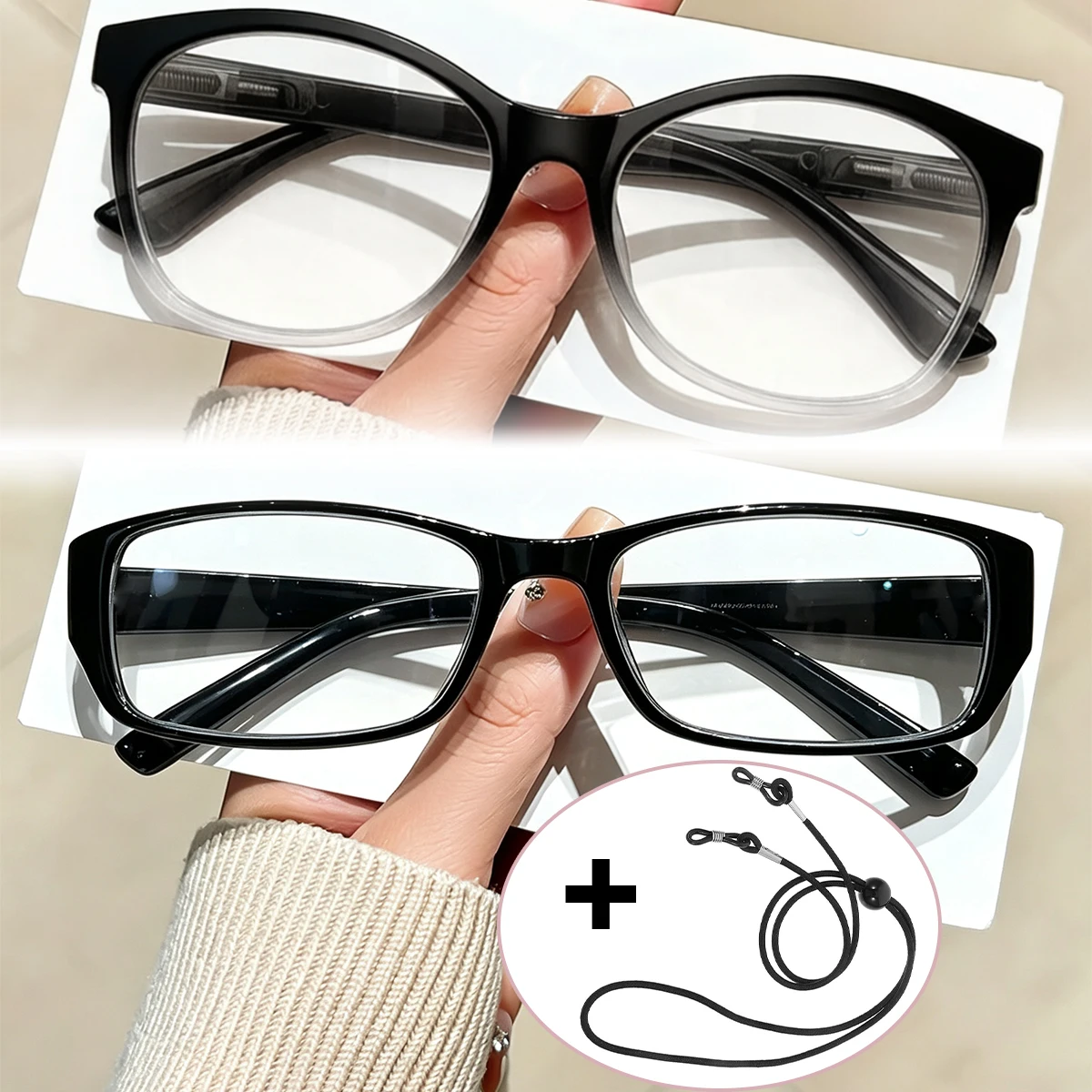 Auto Focus Reading Glasses, Smart Adaptive Eyewear with UV & Anti Blue Light Protection Seamless Transition Reading Glasses L1