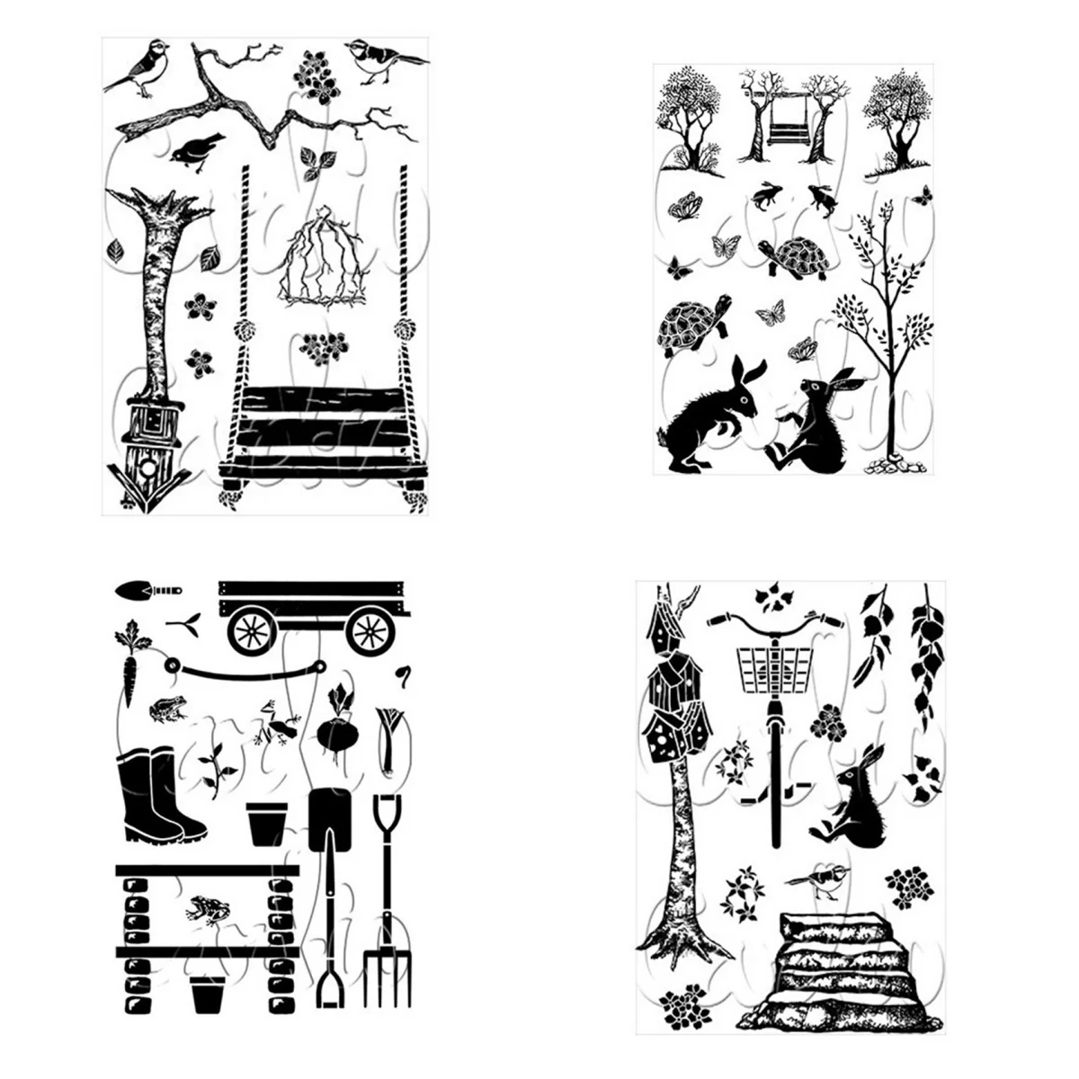 2024 New Plant Clear Seal Stamp DIY Scrapbooking Embossing Photo Album Decorative Paper Card Craft Art Handmade Gift