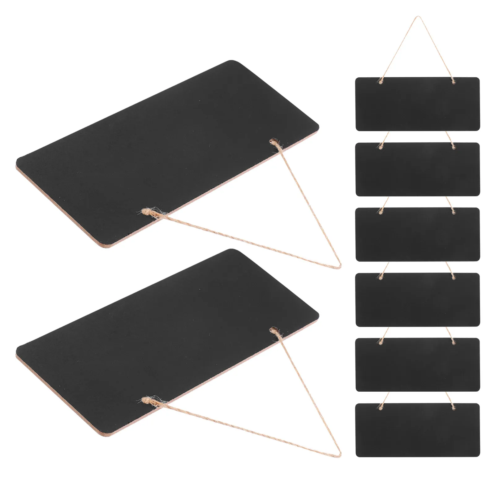 8Pcs Wooden Hanging Chalkboard Hanging Menu Board For Coffee Shop Menu Family Erasable Message Boards 2X3 2IN Restaurant