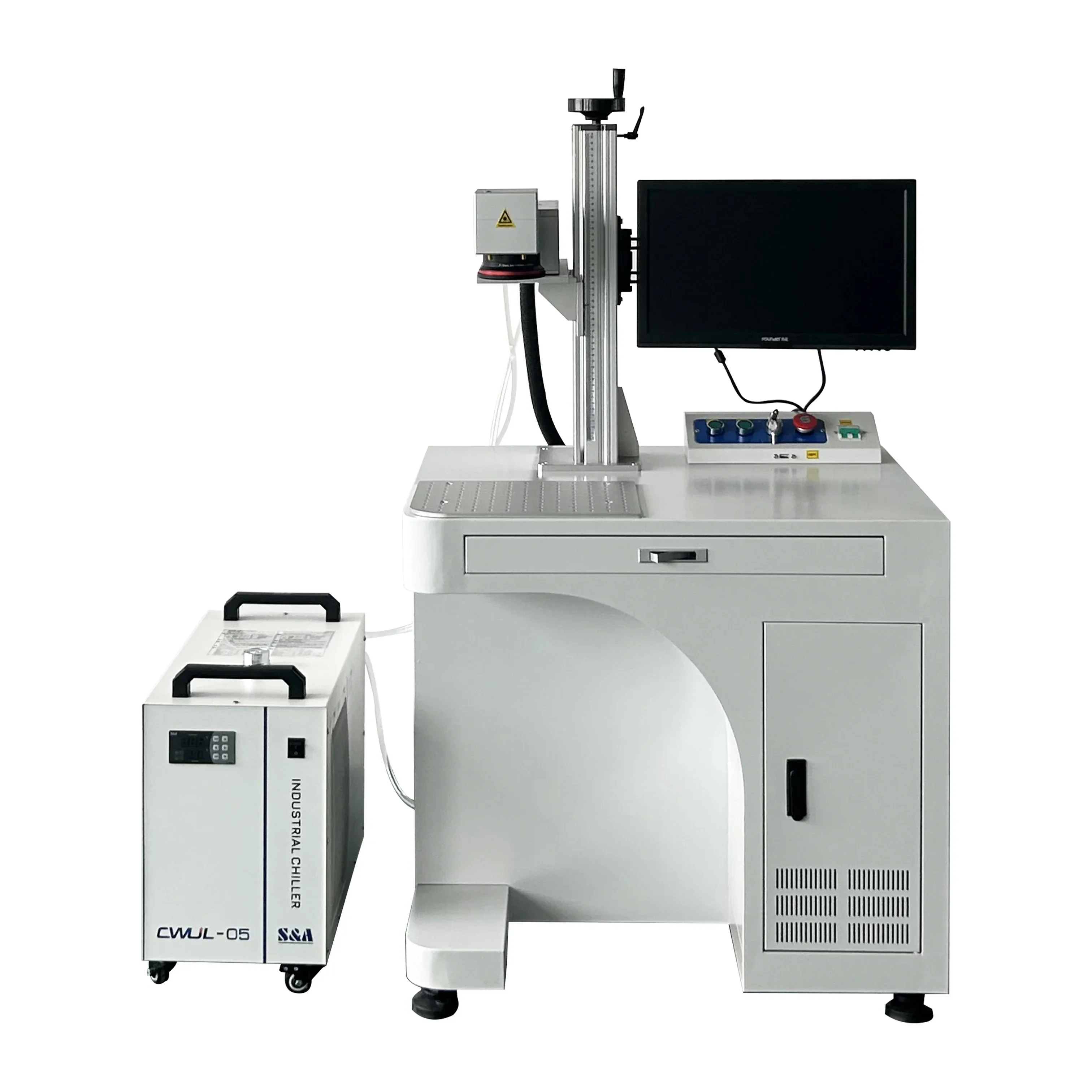 New 5W 10W UV Laser Marking Machine Stable with Computer Rotary Axis Easy to Operate Mark Metal & Non-Metallic Cups for Home Use