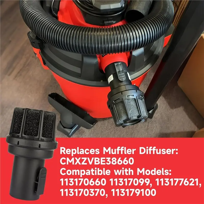 [NEW!A08R】 For Shop 2-1/2-Inch Vacs Vacuum Diffuser Muffler, Wet/Dry Vac Attachment CMXZVBE38660