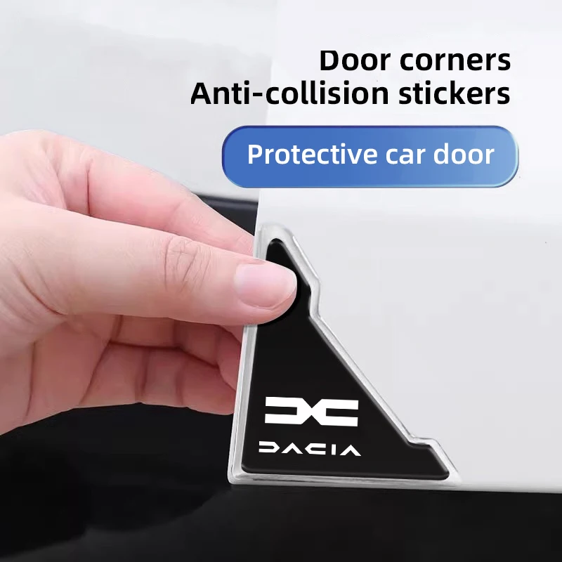 2/4Pcs Car Door Corner Protective Cover Anti-Collision Stickers For Dacia Sandero Stepway Duster Logan MCV Jogger Bigster Spring
