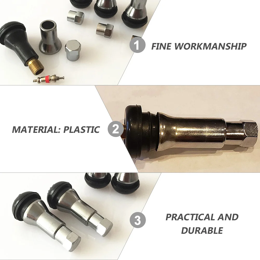 

2 set Valves Caps Sleeves Set For Car Tires 413Ac Stylish Durable Lightweight Plastic Tire Protection Heat Resistant Wheel