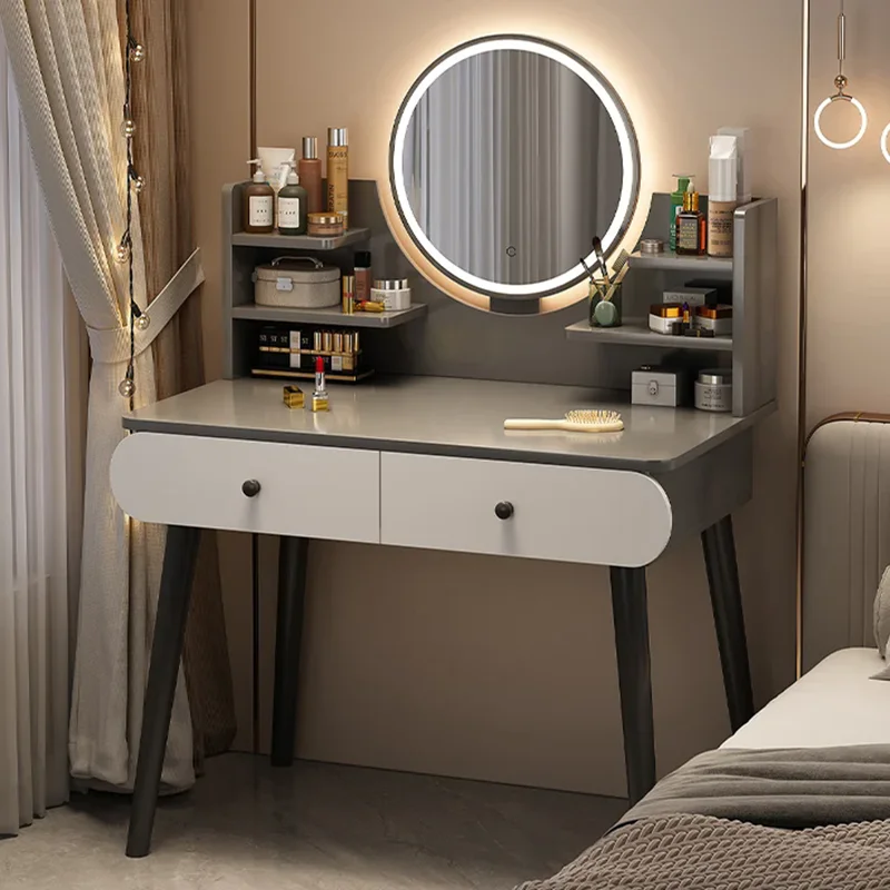 

Luxury Beauty Dressing Table Cosmetics Large Organizer Women Living Room Vanity Table Storage Vestidores Lounge Suite Furniture