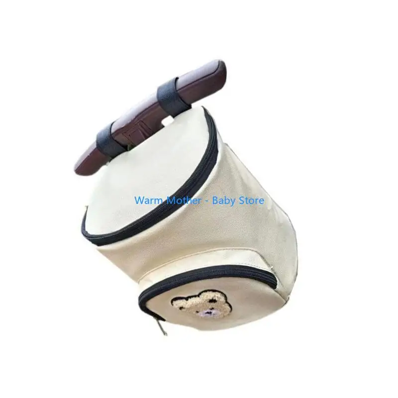 

Baby Strollers Side Bag Ample Space for Essential Quick Access Designs Strollers Hanging Bag 20x21cm for Active Parents 57QE