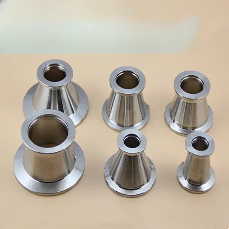 KF10/16/25/40/50 Vacuum Variable Size Head Vacuum Large Small Head Bell Mouth Reducer Connector Vacuum Equipment Fittings