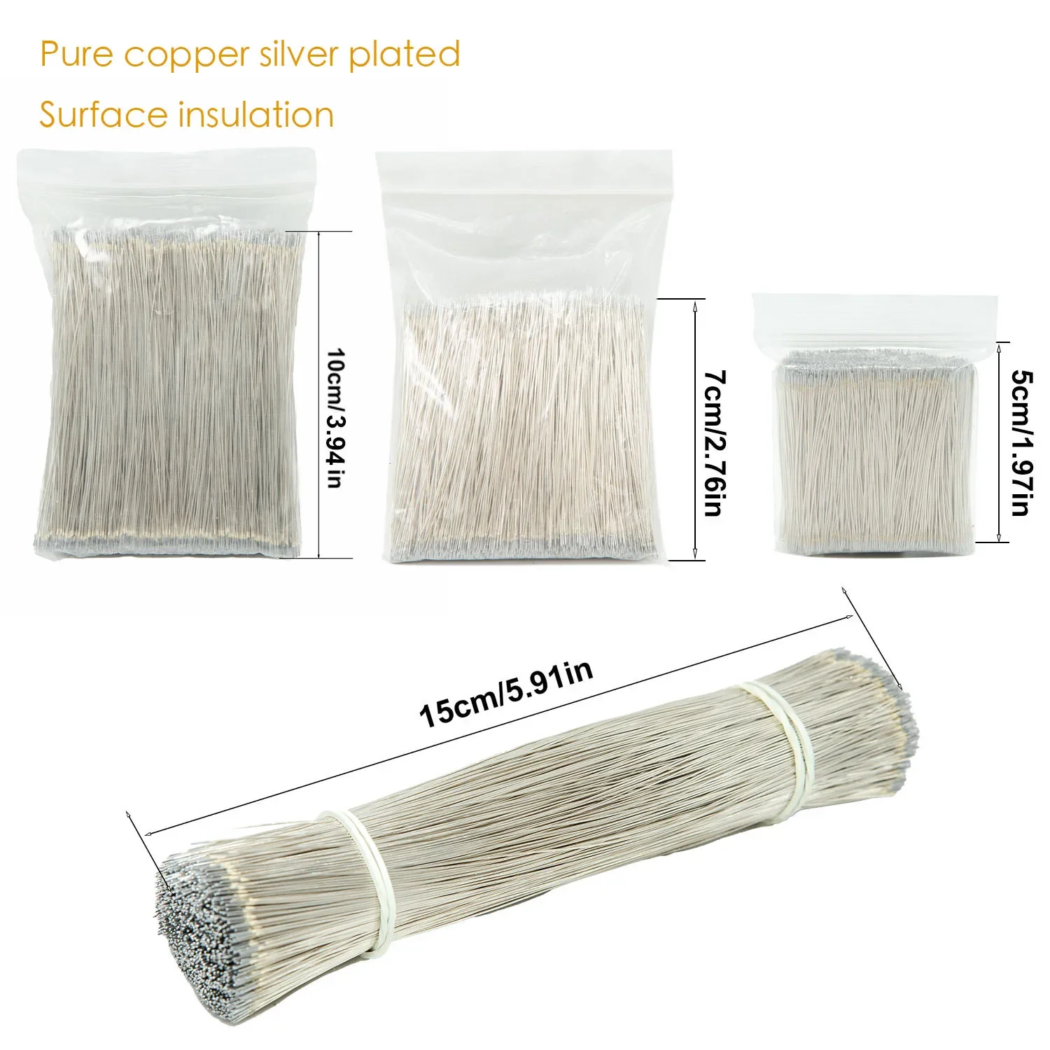 200PCS Silver Color Enameled wire LED Neon Light  Welding Wire  Middle Connector For 12V24V Neon Lamp Soldering 5/6/7/10/15cm
