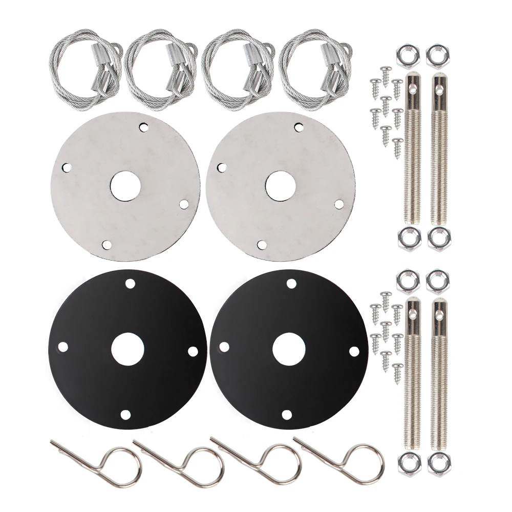 Uniwersalny zestaw do zapinana na klips maski ze stali nierdzewnej idealnie dopasowany do akcesoria do modyfikacji szybkiego uwalniania maski mocowanie silnika