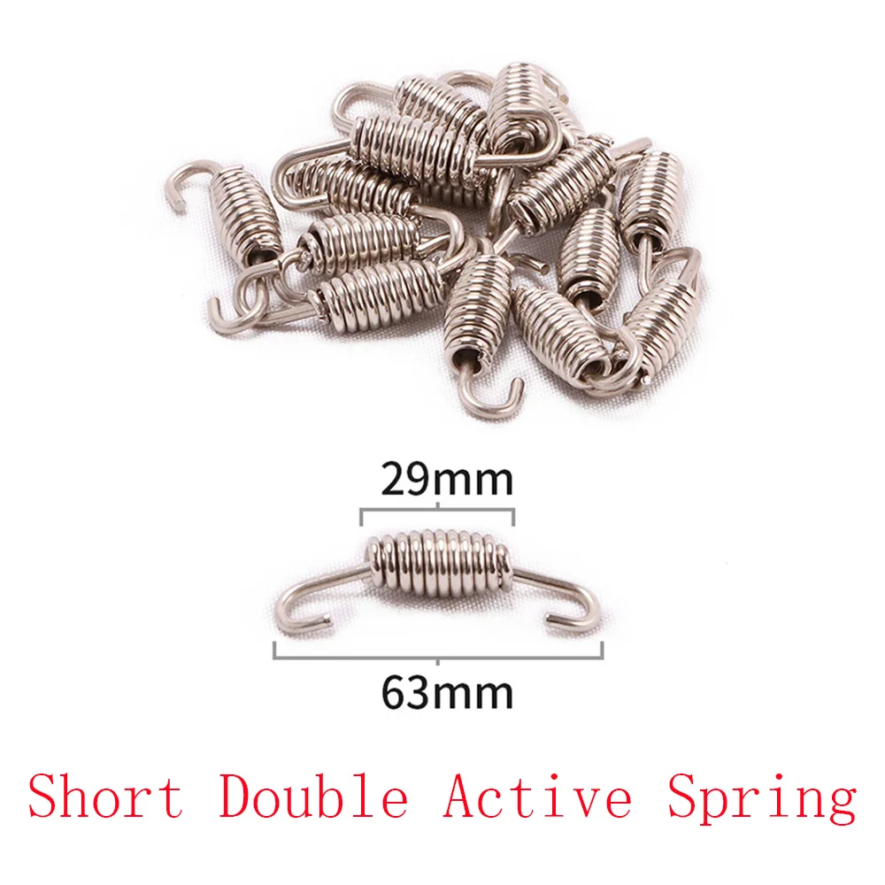 Motorcycle Exhaust Spring Pipe Motorcycle Exhaust Pipe Muffler Stainless Steel Spring Hooks Spring Retractor for Akrapovic