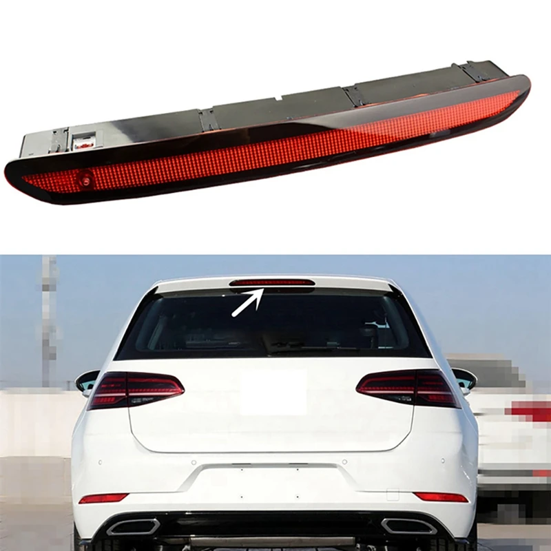 

5K0945087B Car LED High Mount Rear Third Brake Light Stop Signal Lamp Red Lamp For Golf 6 Mk6 Polo-6R 2012-2016