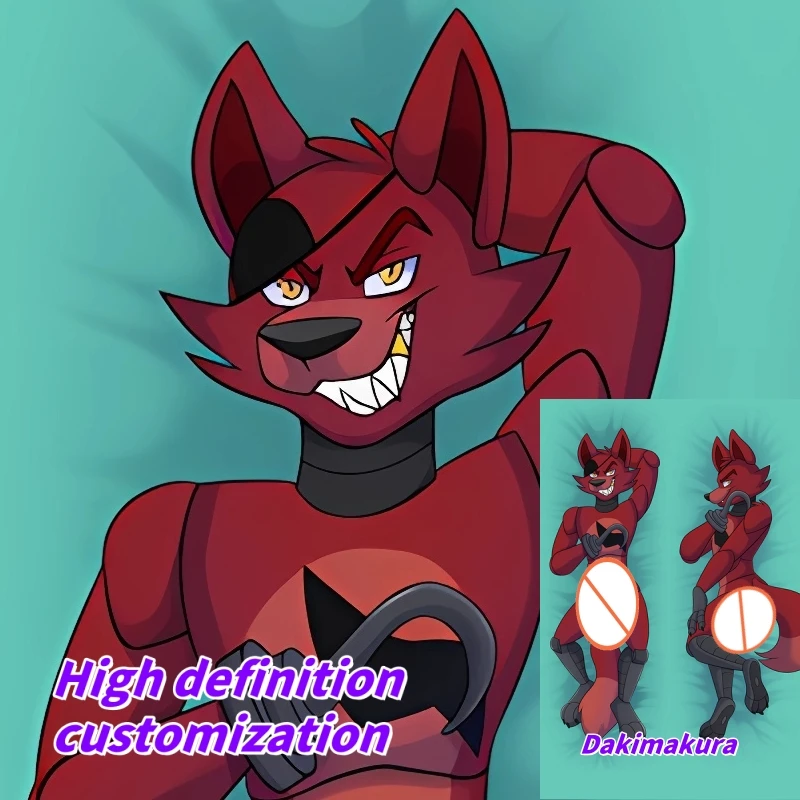 

Dakimakura Anime Pillow Case Five Nights at Freddy’s Foxy Double-sided Print Of Life-size Body Pillowcase Gifts