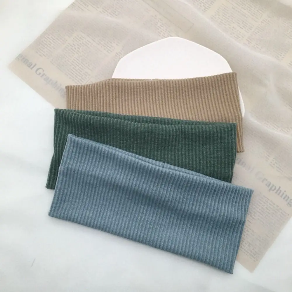 Bands Hair Wrap Brace Wide Hair Hoop Sports Running Female Hairbands Elastic Hair Bands Korean Style Headwear Knitted Headband