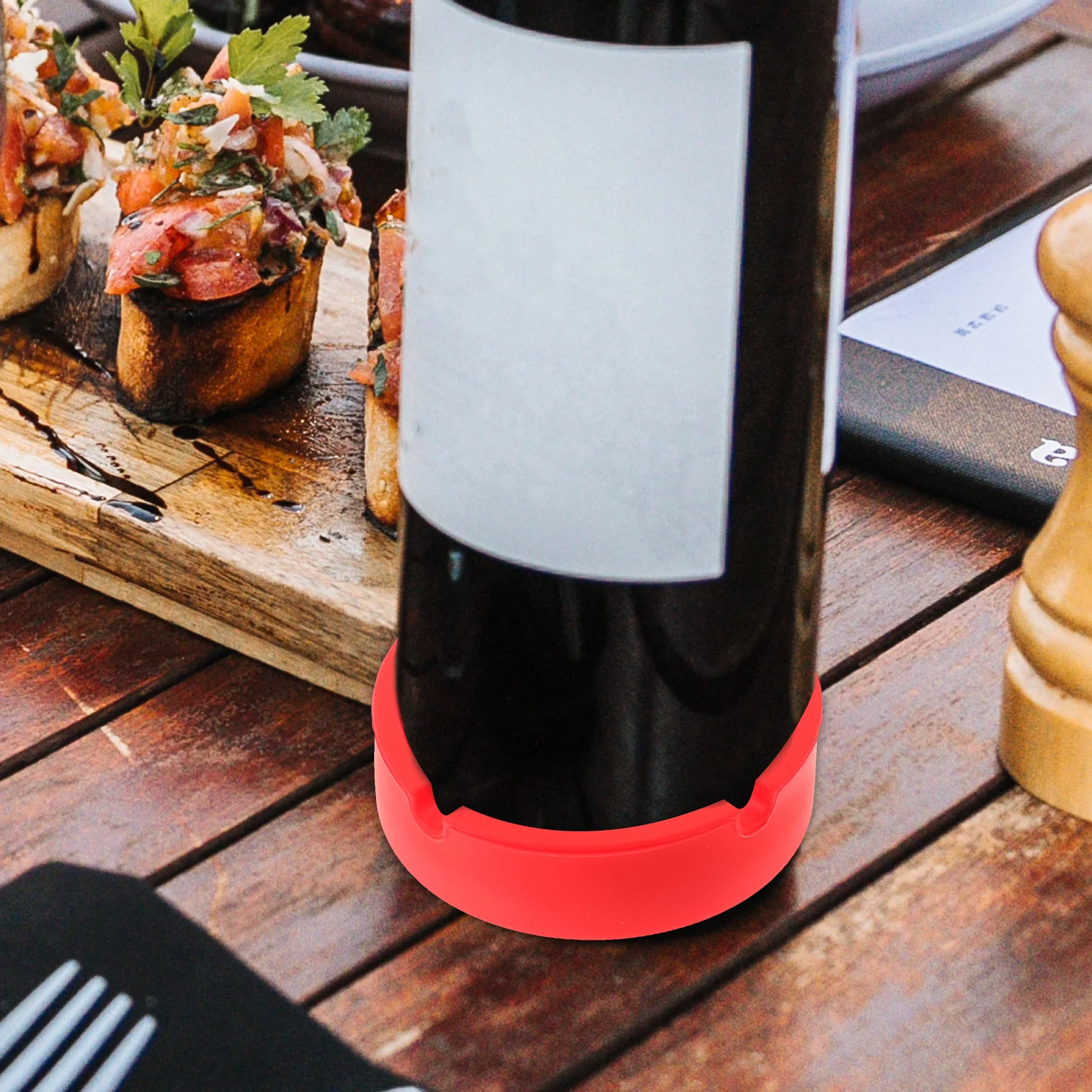 滑り止めワインボトルマット、頑丈なコースター、家庭、ホテル、カフェで多機能に使用可能、ワインボトルホルダー、ティーカップコースター