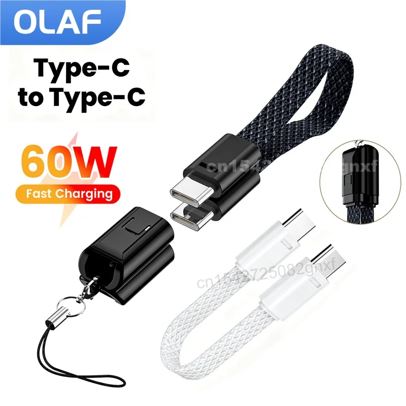 cabo-usb-c-para-tipo-c-de-60w-e-16cm-cabo-de-dados-rapido-com-chaveiro-para-iphone-15-16-samsung-xiaomi-power-bank