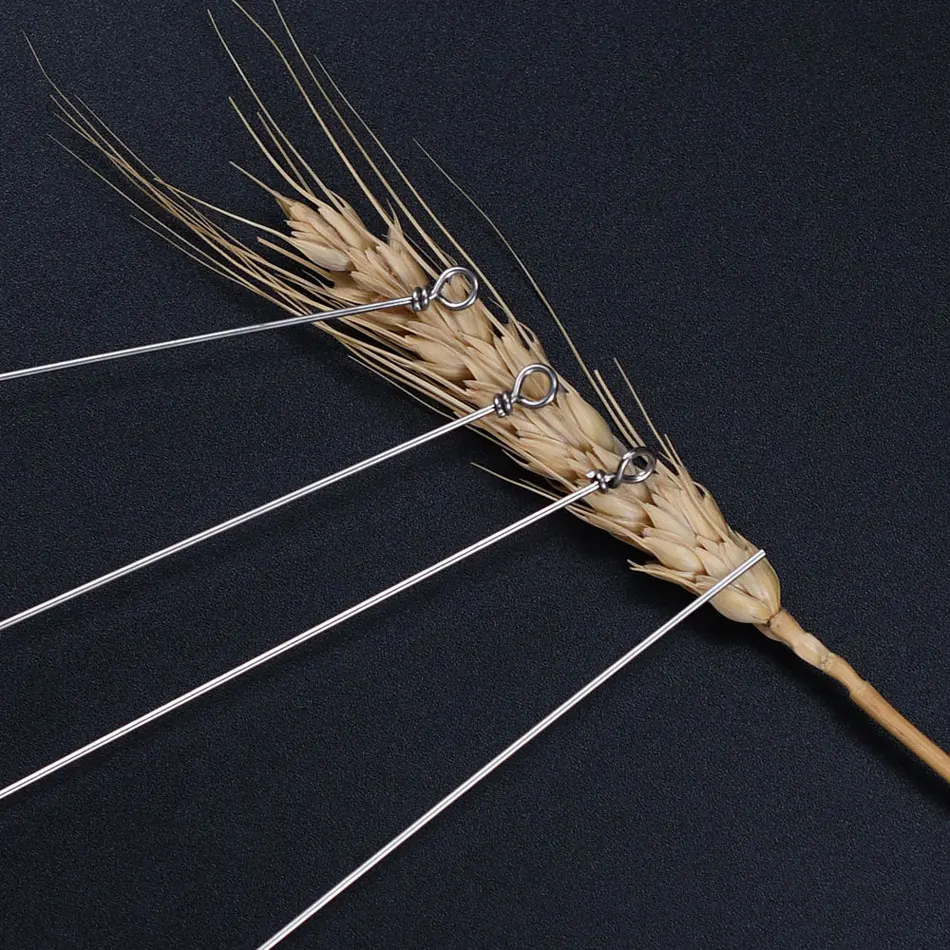 90 Stück Spinnerbait-Schaftdrähte, DIY-Spinnerköder-Bastelzubehör, Spinnerbait-Drahtarm für Barsch-, Forellen-, Süßwasser- und Salzwasserfischen – Detail 6