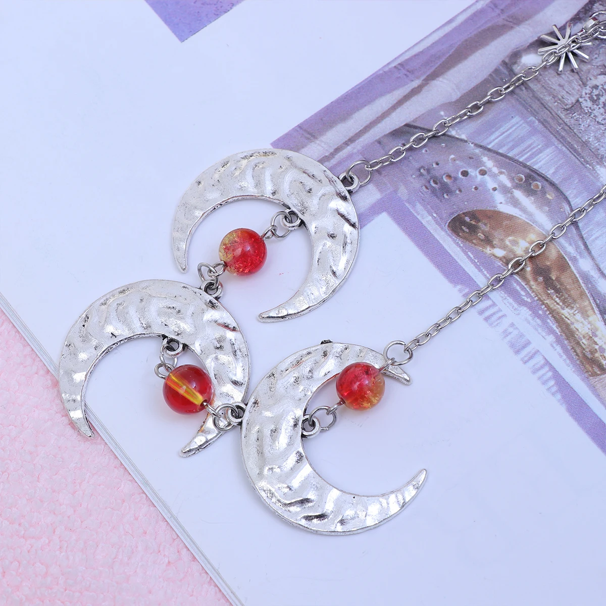 

head chain girls headdress Bohemia head chain moon pendant head chain headband chain
