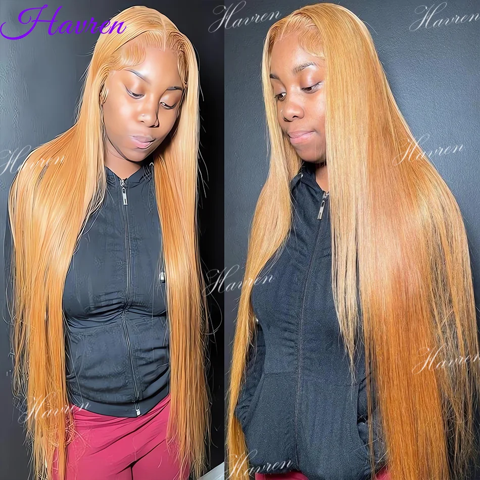 

13X6 Honey Blond Straight Lace Front Wigs Human Hair 13X4 Hd Lace Frontal Colored Wigs Colored Preplucked 100% Brazilian Wig