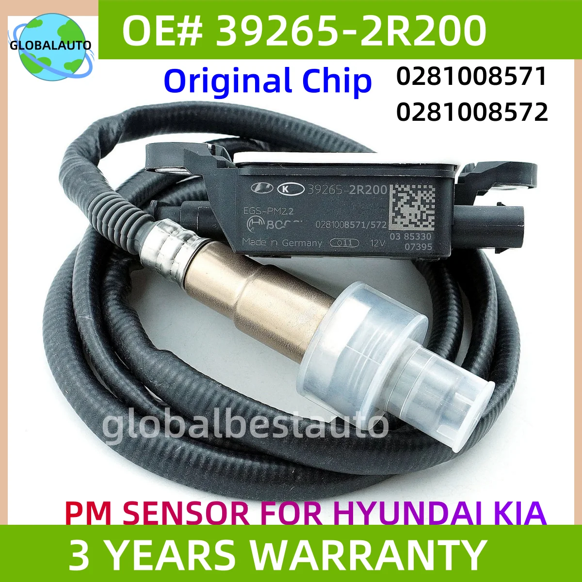 

39265-2R200 0281008572 39265 2R200 392652R200 New Particulate Matter Sensor PM Sensor for Hyundai