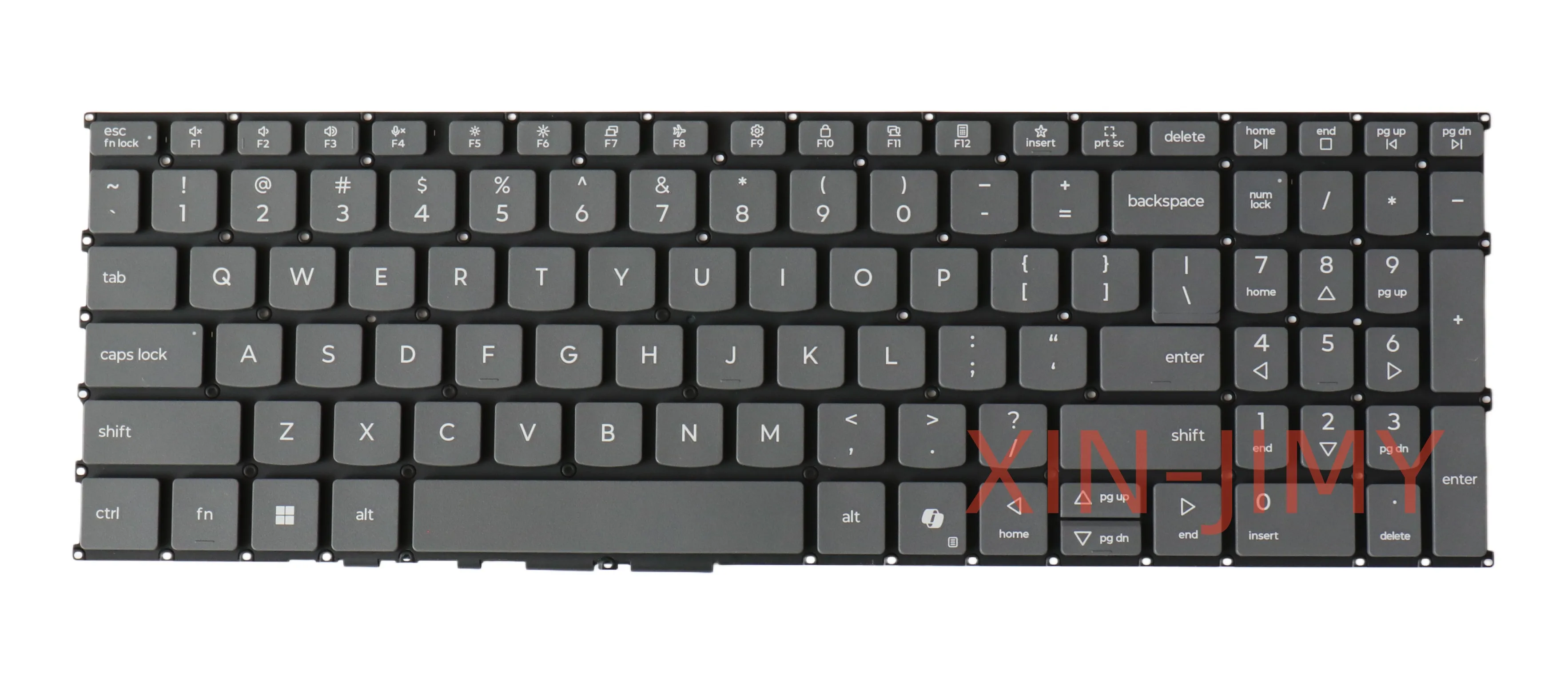 US layout Gray Laptop Keyboard For Lenovo Yoga Pro 9 16IRP8 83BY with AI Key No-backlit