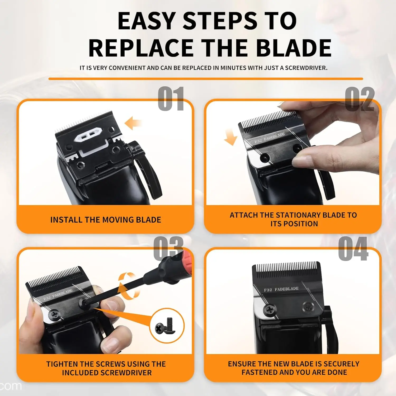 Professional Replacement stainless steel Blades Head Fit For Wahl 5 Star Vapor Clipper