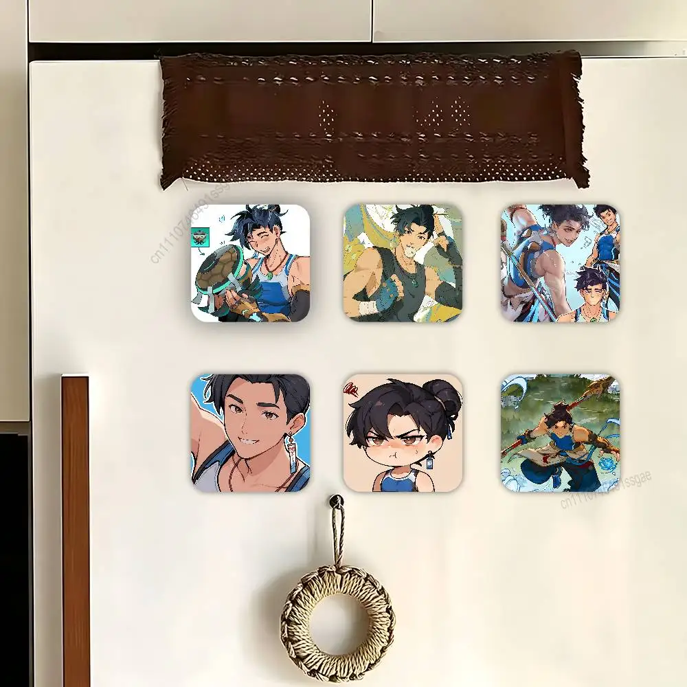 O-Overwatch Wuyang Mizuki Square Decorative Fridge Magnets for Home Kitchen Office Whiteboard & Locker
