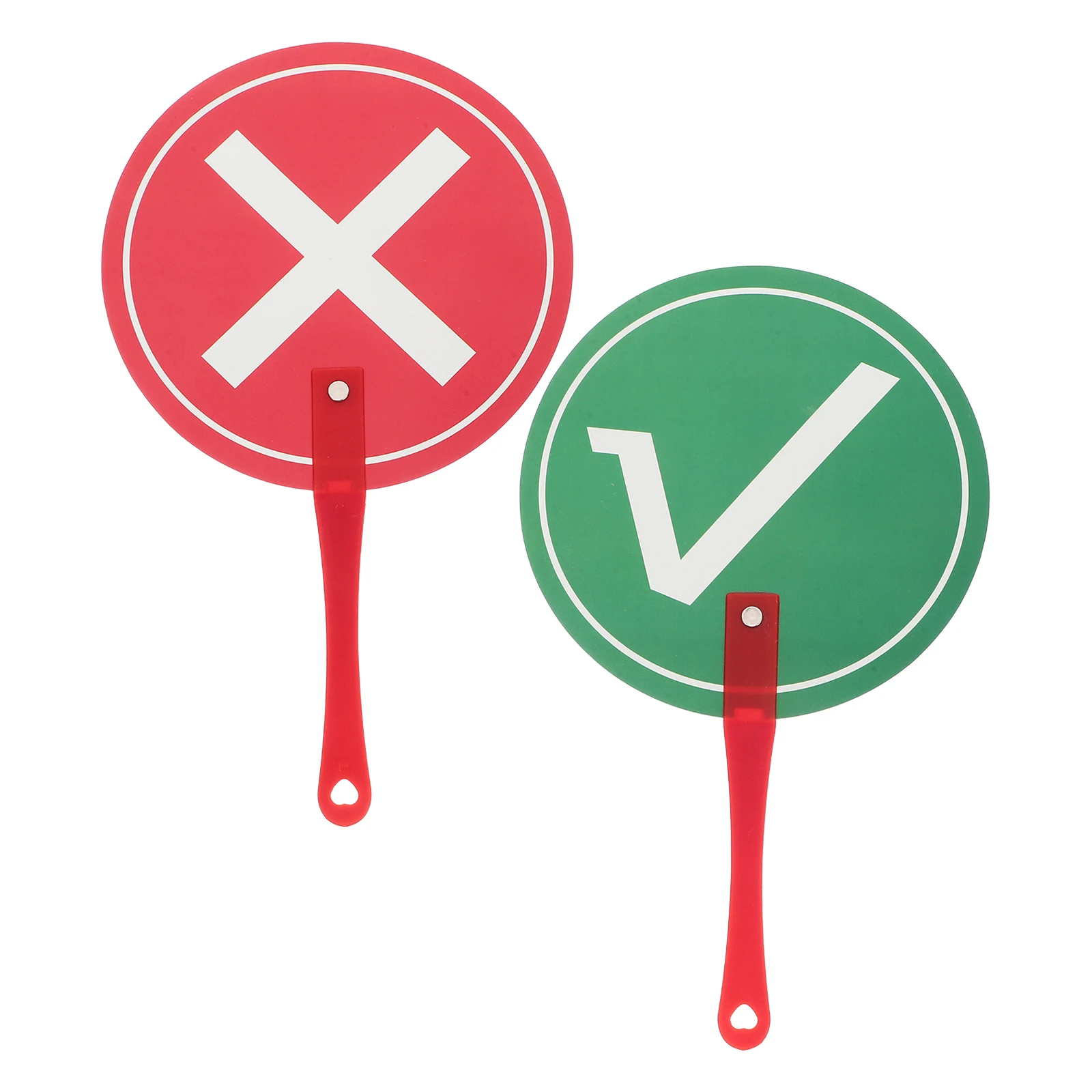 

2Pcs Plastic True False Answer Paddles Classroom Voting Boards Handheld Reaction Participation Tools Voting Indicators