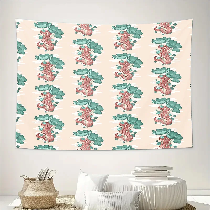 Ocean Wave Tapestry Mermaid Wall Hanging Aesthetic Room Decor Beach Sea Coastal Vibes Home Decor Gift Living Room Bedroom Decora view 2