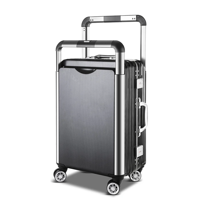 Fashion Pull rod luggage couple travel suitcase men's and women's boarding luggage 20 "aluminum frame password carry on box