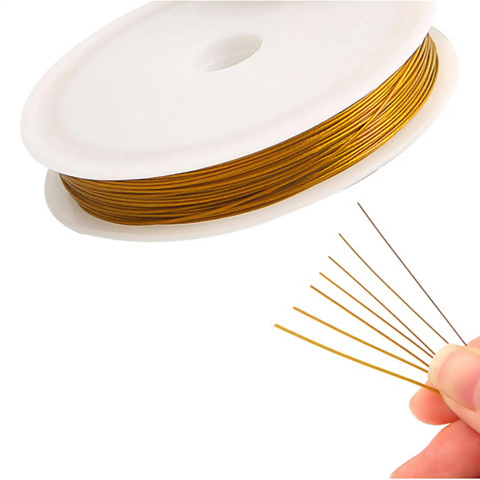비드 와이어 스테인레스 스틸 얇은 구슬 와이어 골드 실버 스트링 스레드 공예 용품 수공예품 매니아 장식품