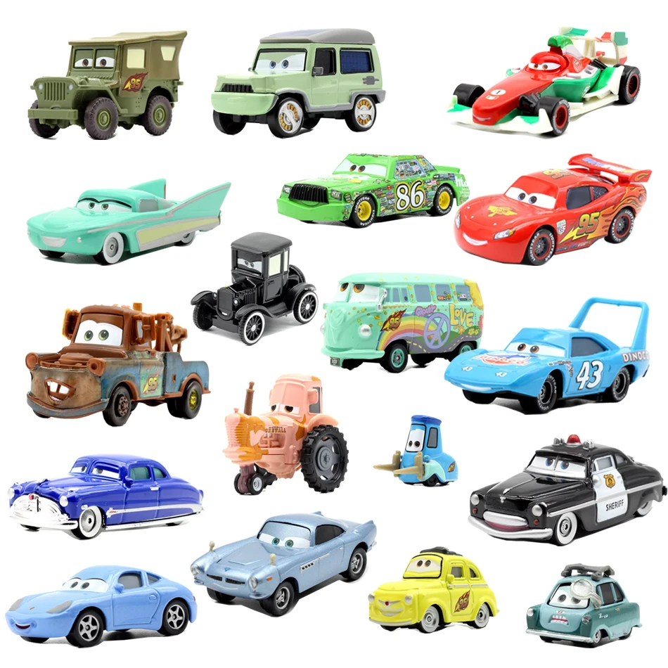 

Горячие автомобили Disney Pixar 3 Cars 2 McQueen Mater Хьюстон Джексон Шторм Рамирез 1:55 Литой под давлением металлический сплав Машинки для мальчиков Игрушки Подарки на день рождения