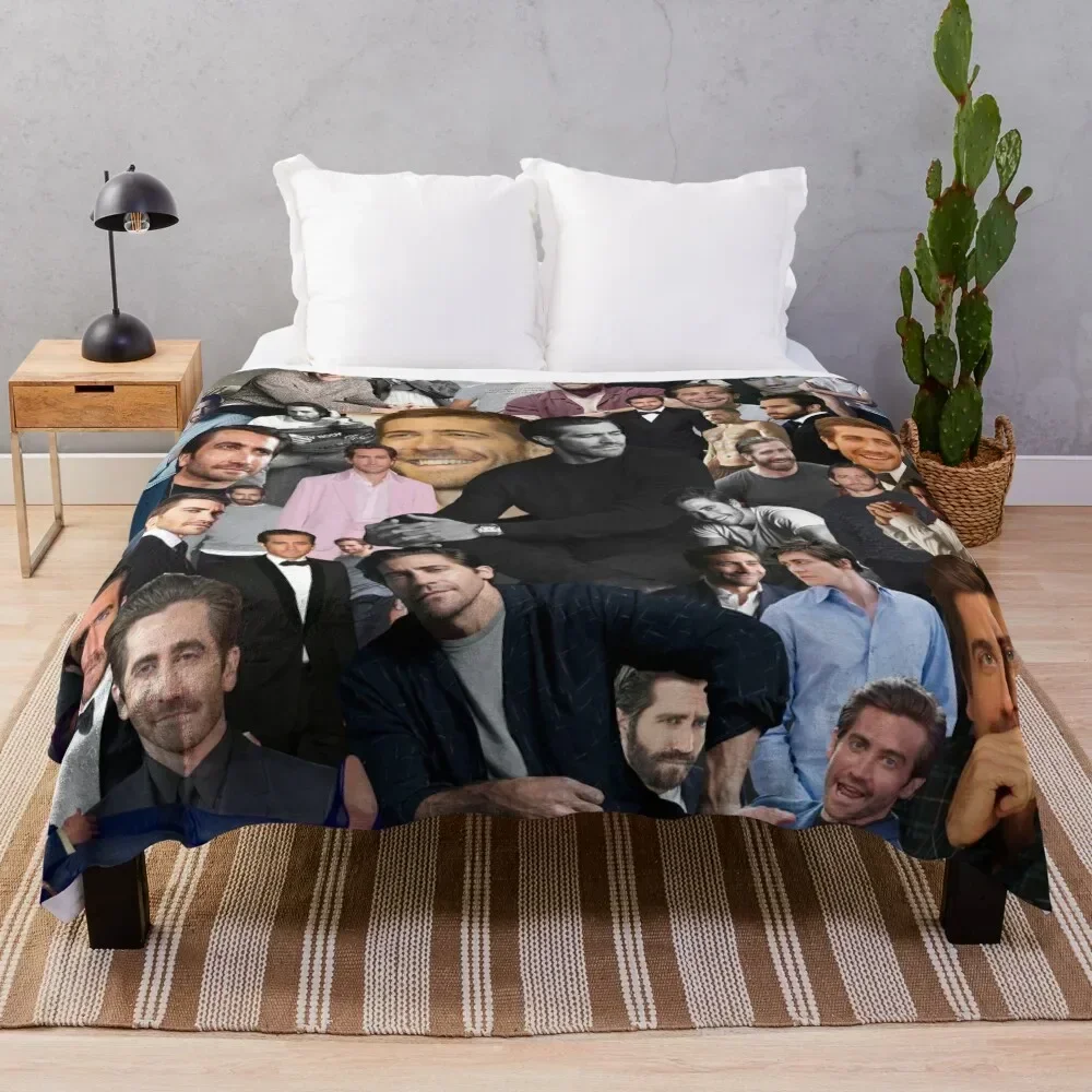 

Jake Gyllenhaal Throw Blanket funny gift Hairys manga Giant Sofa Blankets