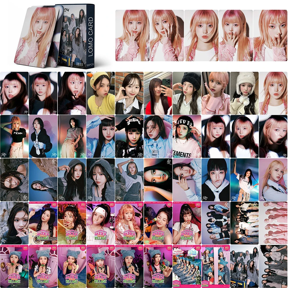 55Pcs/Box KPOP NMIXX Expérgo Album Concept Photocards NMIXX's Dream BREAK Sullyoon Bae Haewon Lomo Card Fans Birthday Collection