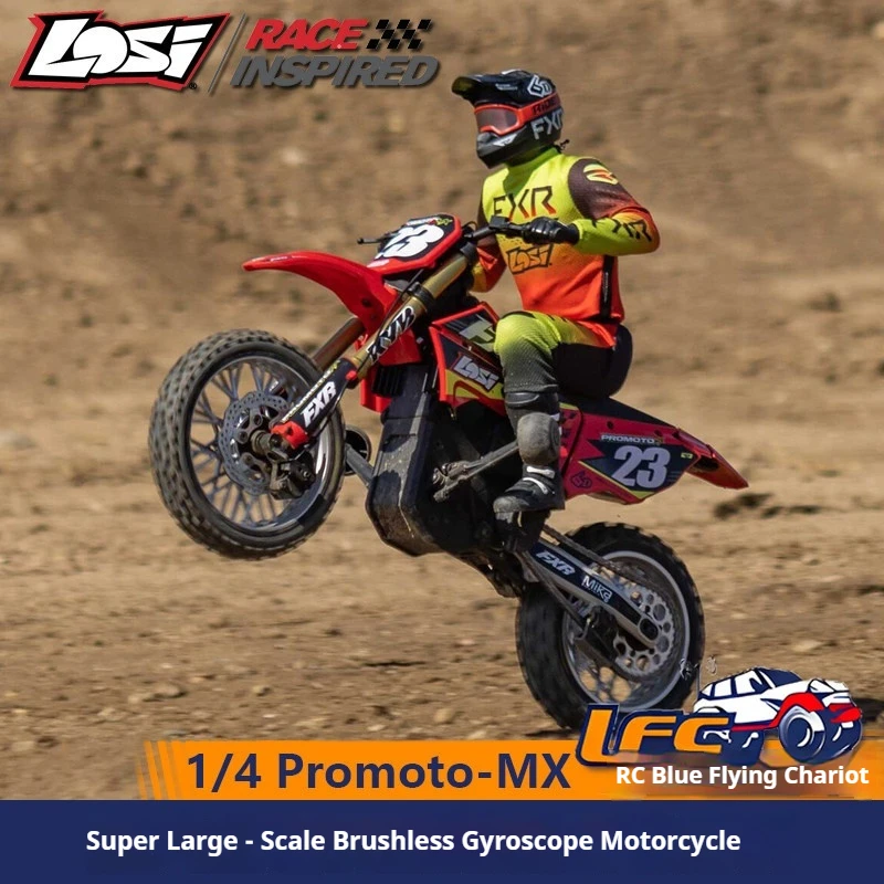 LOSI 1/4 Scale Promoto-MX RC Electric Brushless Off-Road Dirt Motorcycle, High Speed RTR  Ready To  Run Model, Free  Shipping