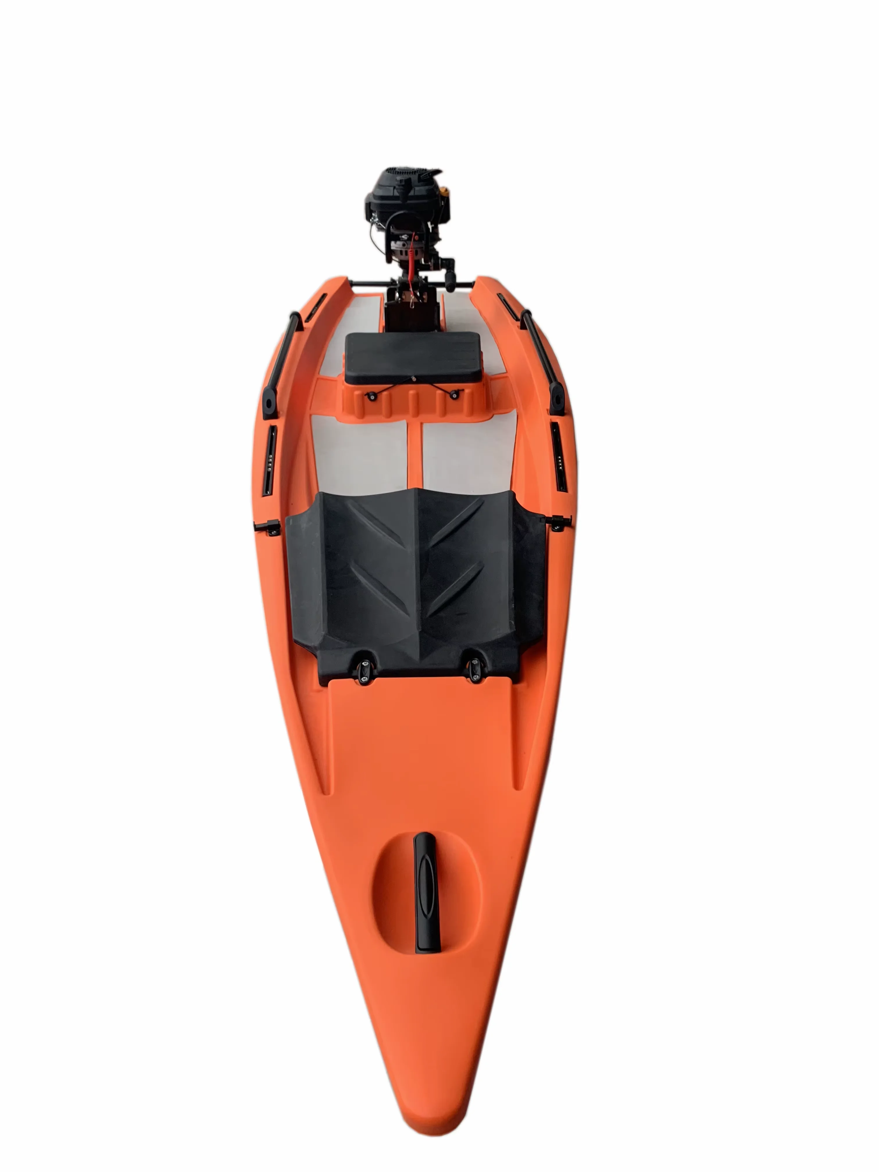 Yak Outdoors 13ft Solo Skiff Motorized Sea Kayak Big Storage PE Plastic Rowing Boats Maneuverability Performance Design Made