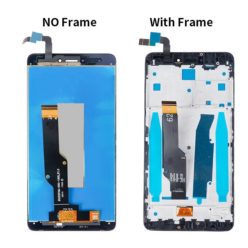 LCD display with touch screen digitizer replaces For Xiaomi Redmi 4X framed LCD screen component