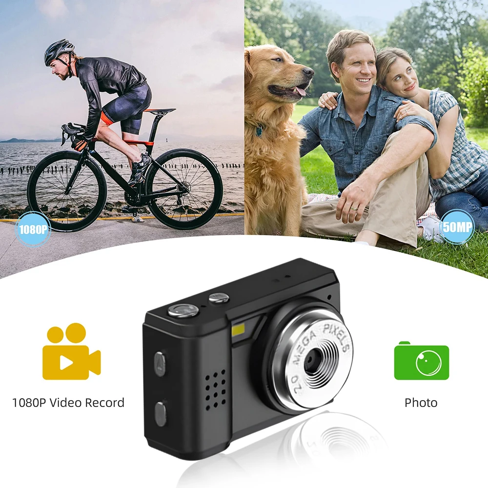 New Retro Mini Camera With Screen Indoor Home Outdoor HD 1080p Sports Portable Very Small Mini Camera Video Recorder