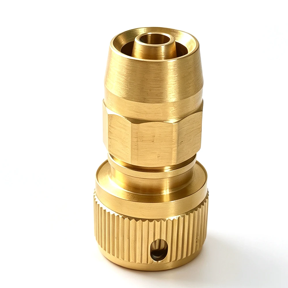 2PCS Copper 16mm Quick Connector for Garden ID:8-10mm Extension Hose Repair Joint Flexible Hose Fittings Watering Tube Adapter