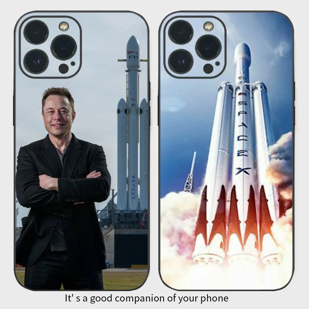 New Elon Musk Mars Bfr Rocket Phone Case  For iPhone16 15 14 13 12 Mini 11 Pro XS Max X XR SE5 6 7 8 Plus Soft Silicone Cover