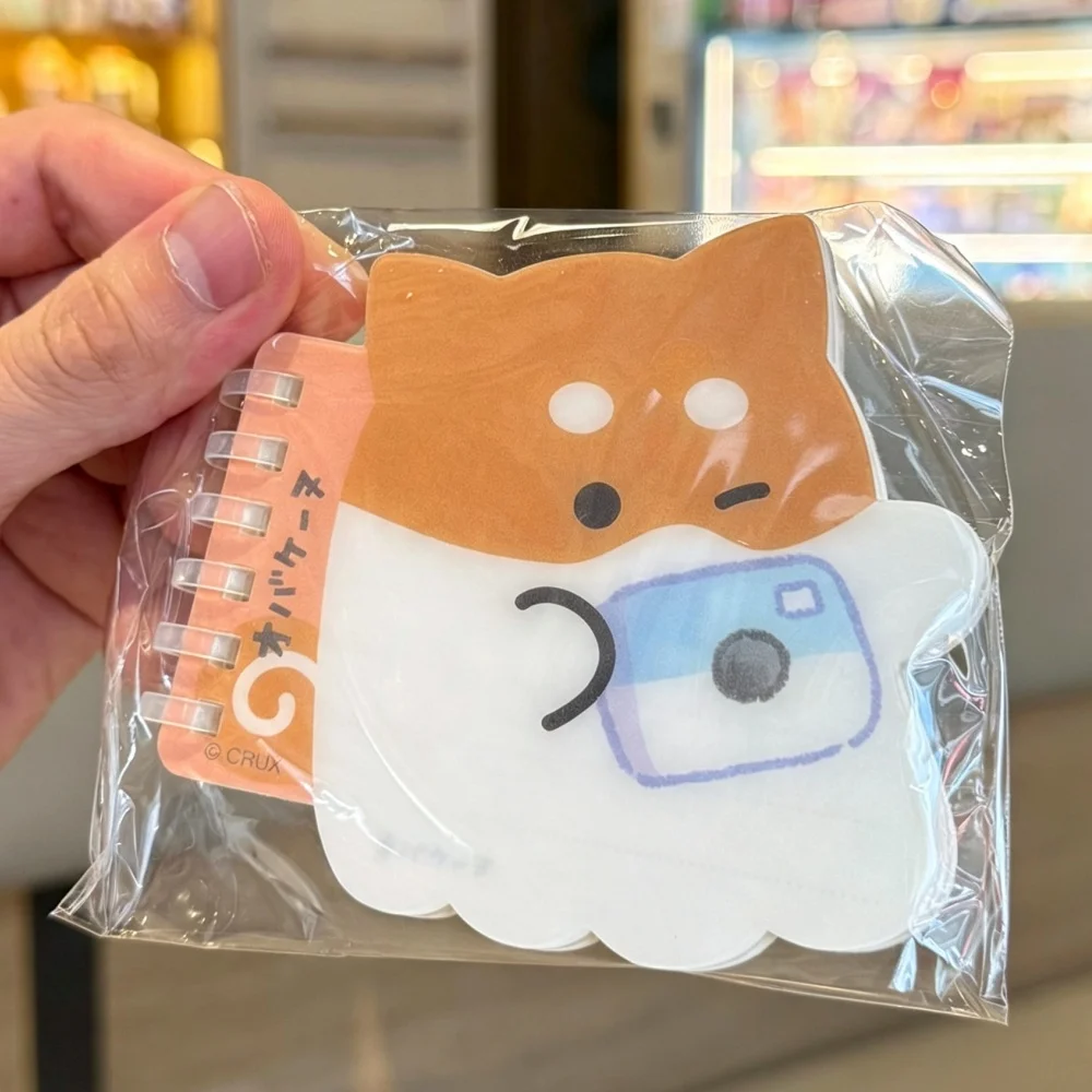 Kawaii Mini Notebooks Cute Penguin Dog Cat irregular Pocket Notebook horizontal line Notepad Fun Stationery Supplies Gifts