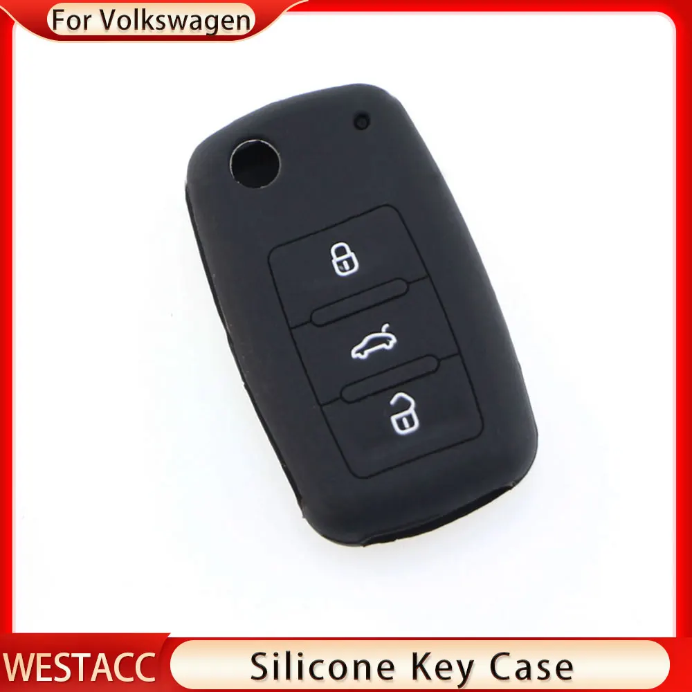 Car Key Cover Case Holder Keychain for VW Volkswagen Polo Golf Passat Beetle Caddy T5 Up Eos Tiguan Jetta for Skoda Octavia A5