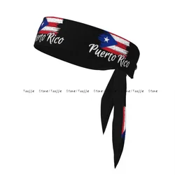 Sweatband Bandanas Puerto Rico Flag Hairband Head Tie Sports Headband Hair Accessories