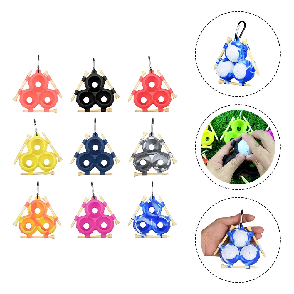 

Портативный аксессуар для гольфа, сумка для хранения мячей для гольфа, 9 цветов, удобный держатель для мячей для гольфа, компактный размер для удобной переноски.