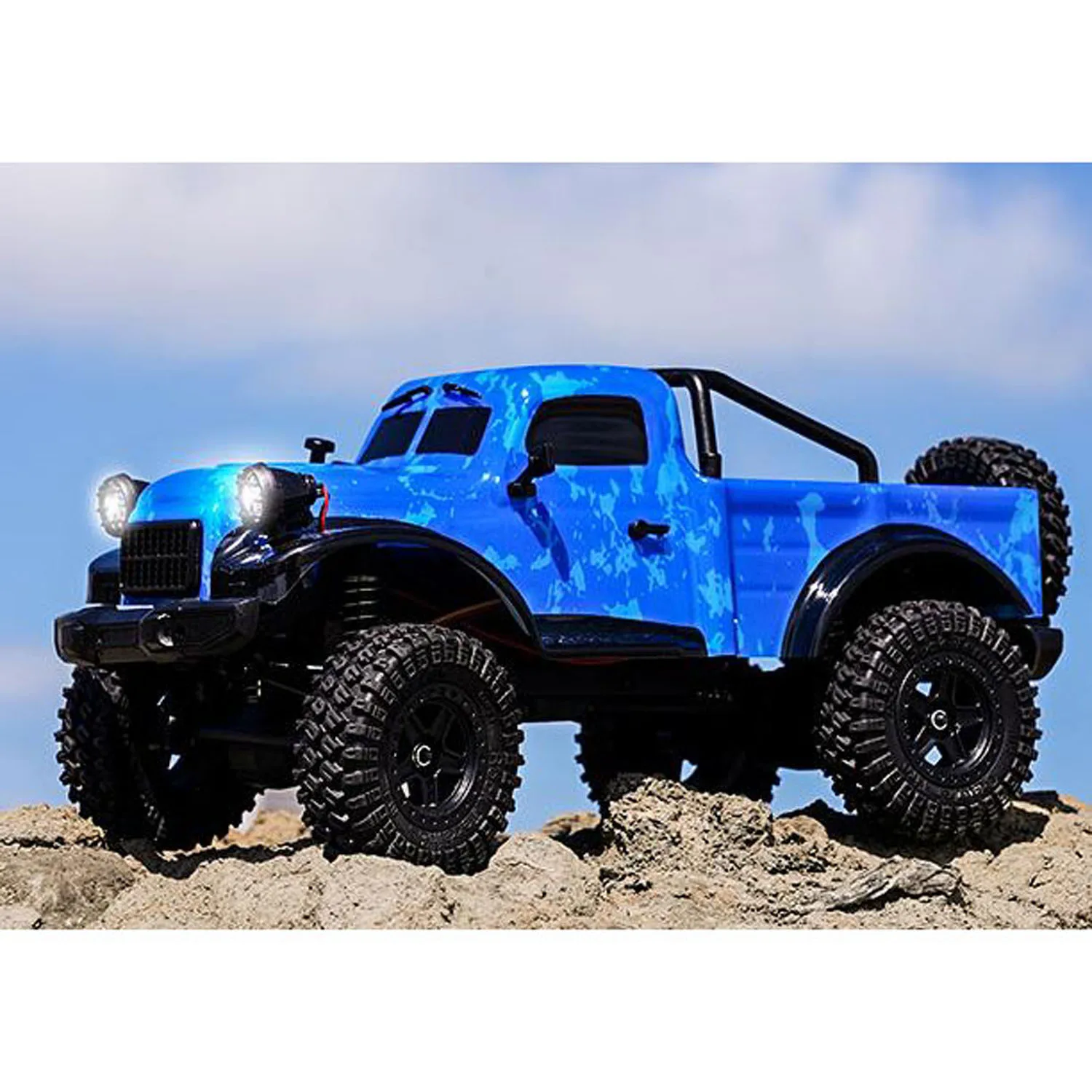 

1:18 2,4G RC Пикап 4*4 Пульт дистанционного управления Rock Crawler Car 12 км/ч C8813 Crawler 370 Матовый двигатель ESC Готов к работе для мальчиков