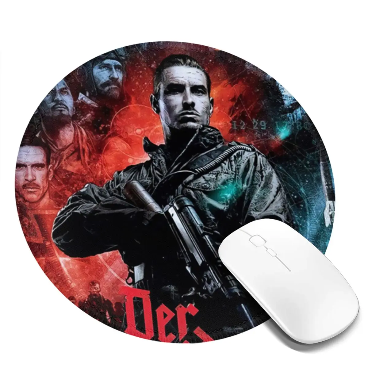 Calls Of Duty Round Mouse Pad Zombies Void Bow Cool Kawaii Rubber Gaming Mousepad For PC Laptop Computer Anti-Slip Mouse Mats