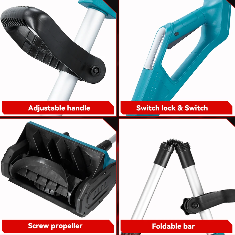 ONEVAN 2500 واط فرش الكهربائية سنوبلو قابلة للشحن اللاسلكي يده المنزل الثلوج إزالة أدوات كهربائية لبطارية ماكيتا دبوس #5