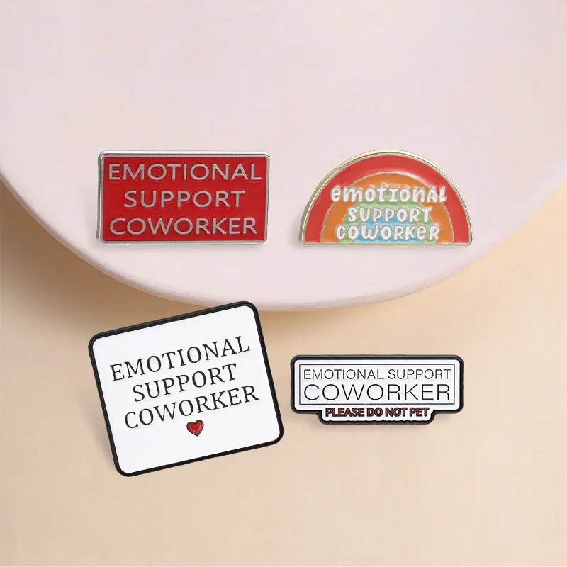 3-10pcs/set Funny Quotes Enamel Pins Inspirational Satirical Phrase Self-healing Brooches Emotional Support Badge Jewelry Gifts