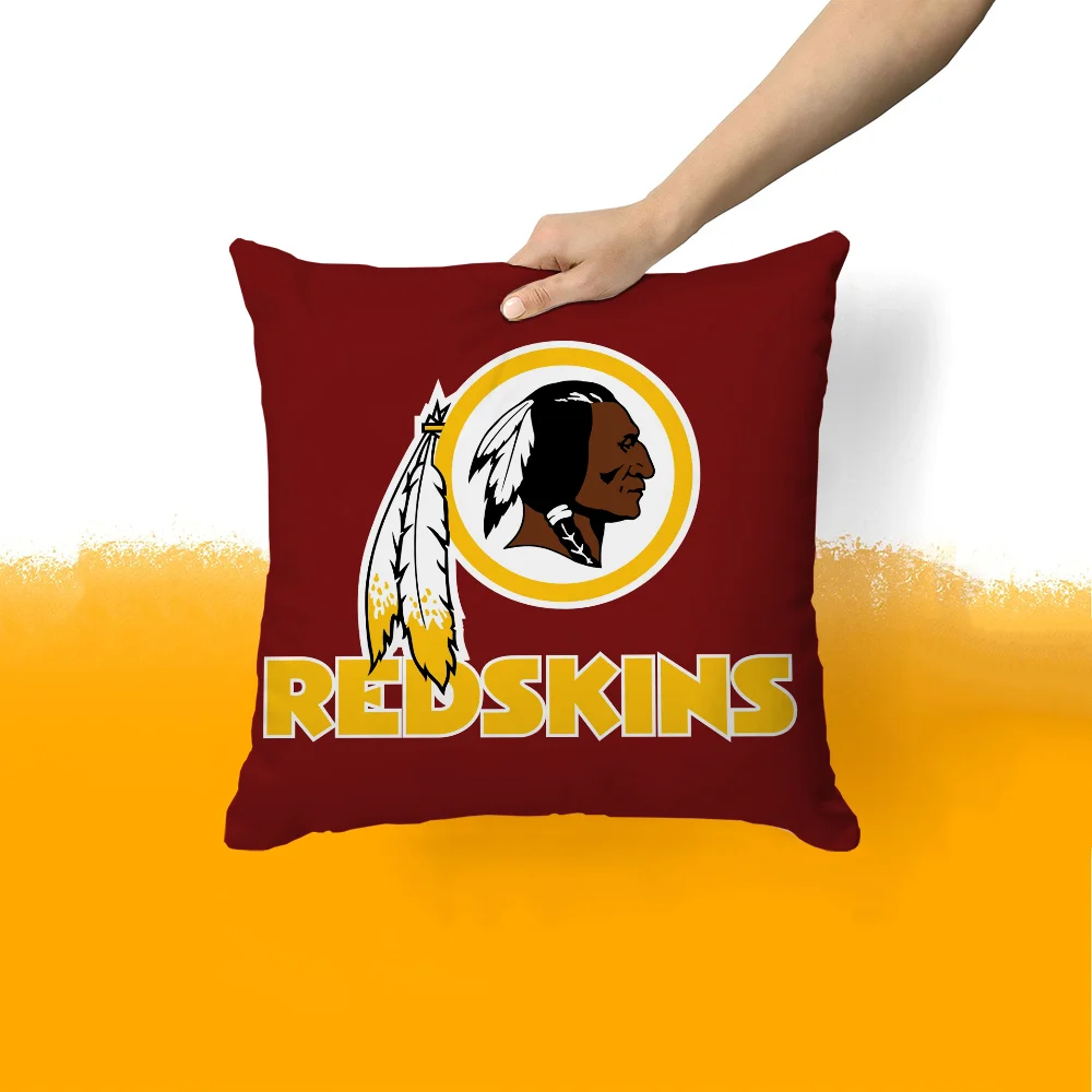 Decorative Cushion Cover Pillow Cover Pillowcase Cover for Pillow Fundas De Cojines Washington R-redskins Pilow Covers Home Sofa